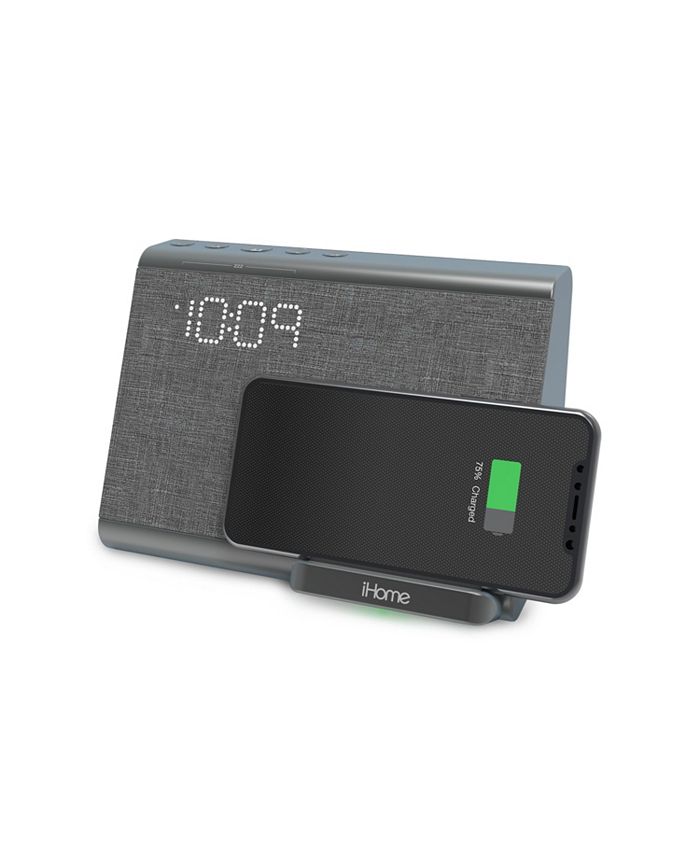 iHome Bluetooth Dual Alarm Clock with Wireless Charging, Speakerphone and  USB Charging Port & Reviews - Home - Macy's