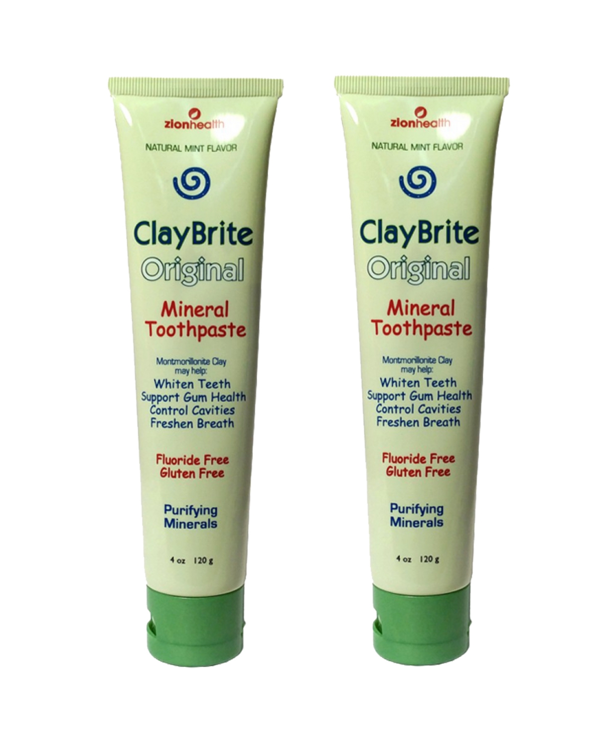 Claybrite Toothpaste For Superior Gum Health Set of 2 Pack, 8oz