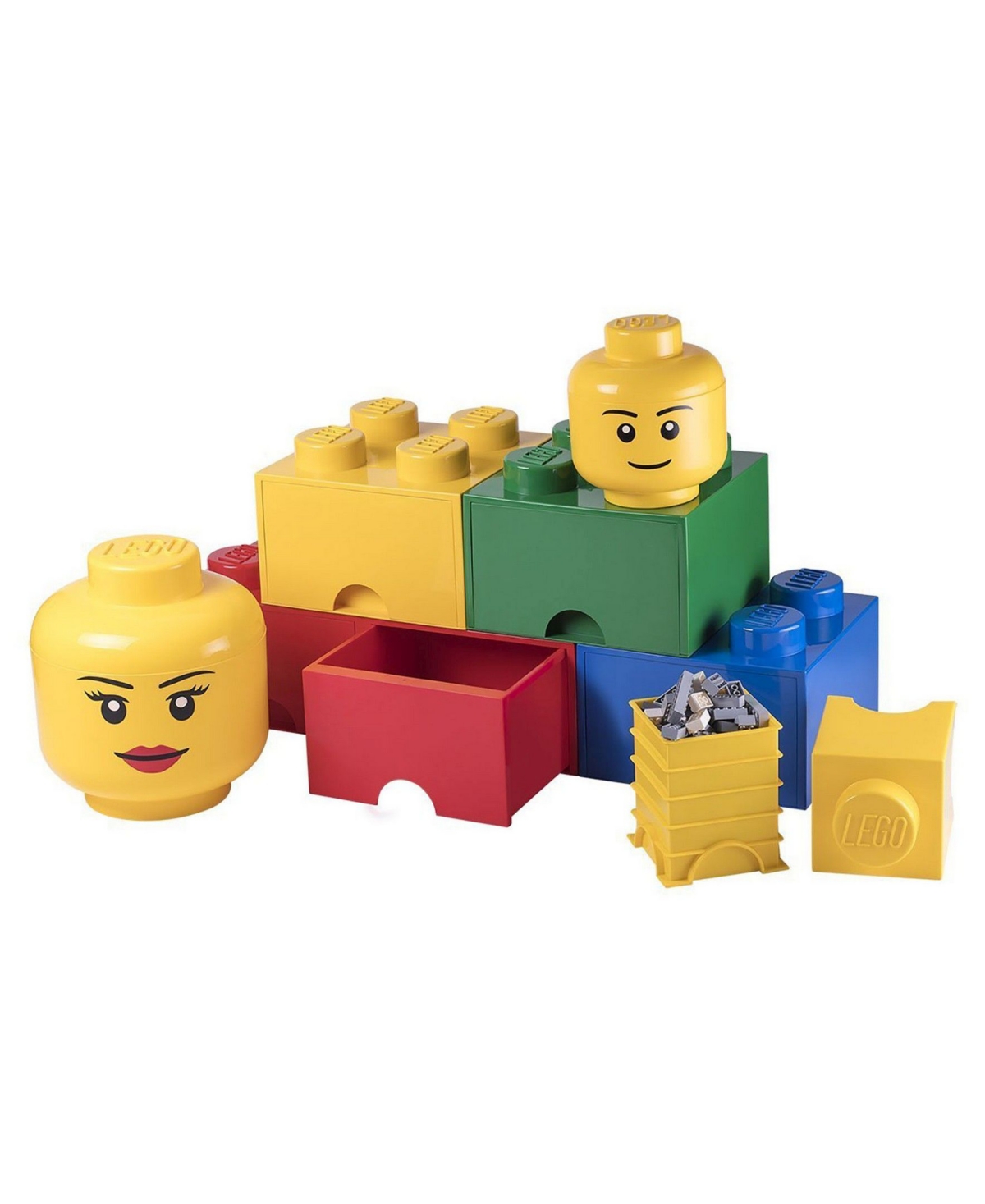 Shop Lego Brick Drawer With 4 Knobs In Dark-blue