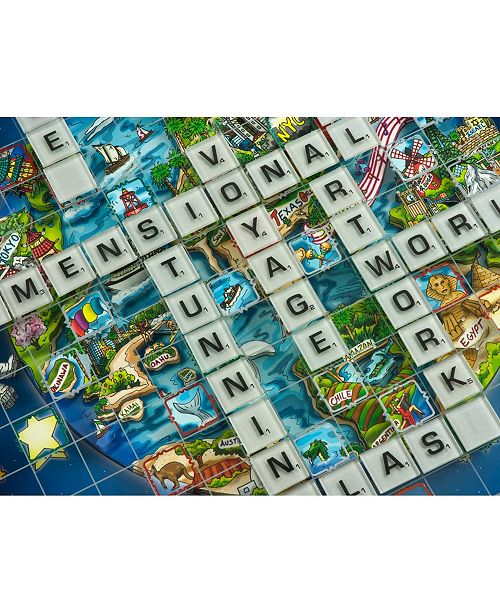 Winning Solutions Scrabble 3d World Edition By Charles Fazzino
