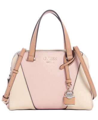 beige guess purse