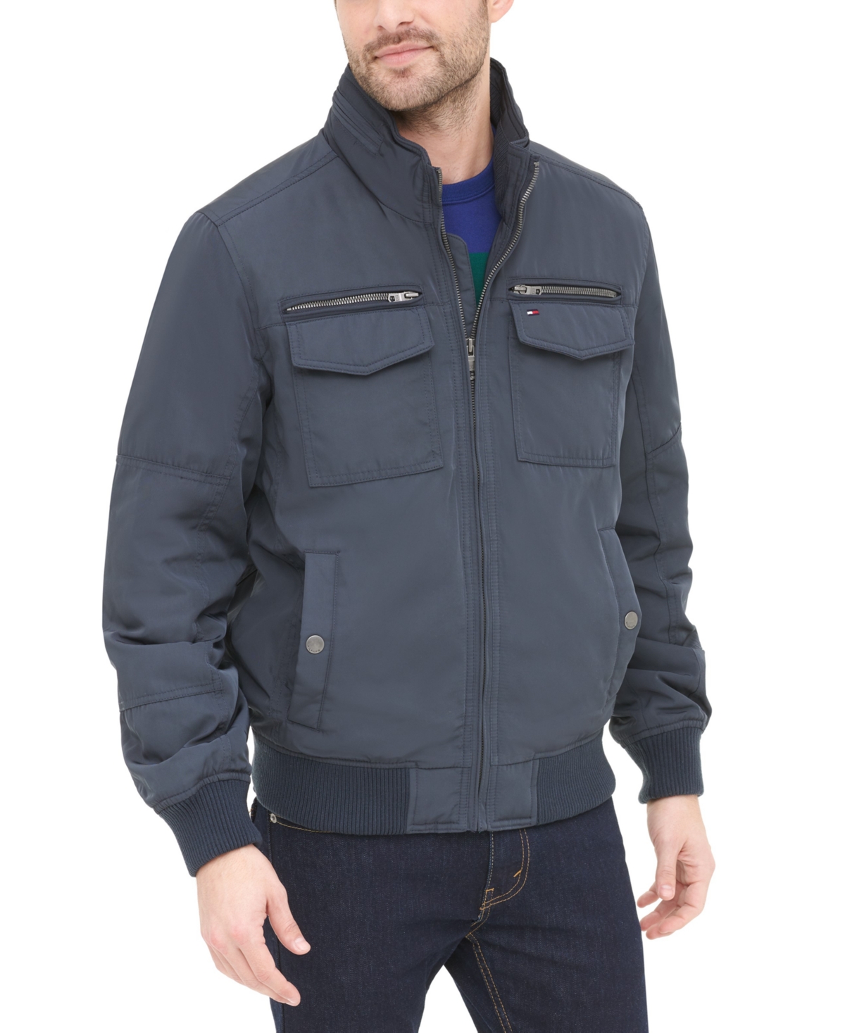 Tommy Hilfiger Men's FourPocket Filled Performance Bomber Jacket