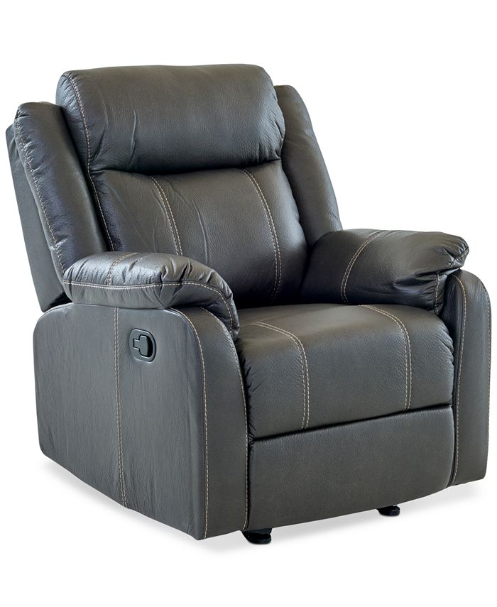 Macy's Fleurus 40" Fabric Gliding Reclining Chair Macy's