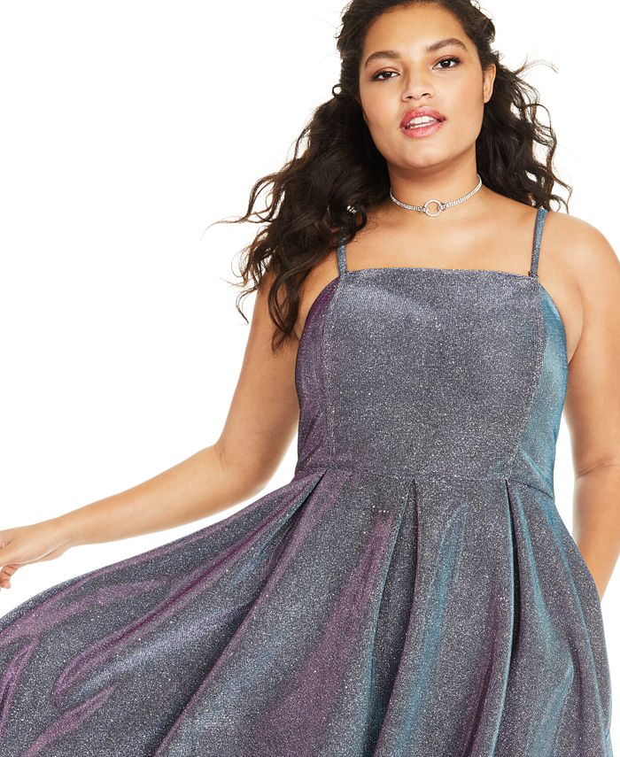 Iridescent dress deals plus size