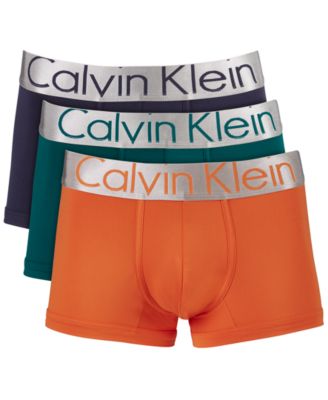 orange calvin klein men's underwear