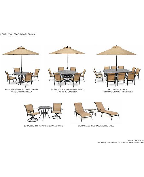 Furniture Beachmont Ii Outdoor Dining Collection Created For
