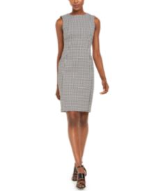 Gingham Sheath Dress 