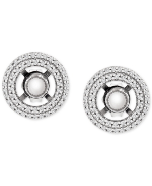 image of Diamond Circle Earring Jackets (1/3 ct. t.w.) in 14k White Gold