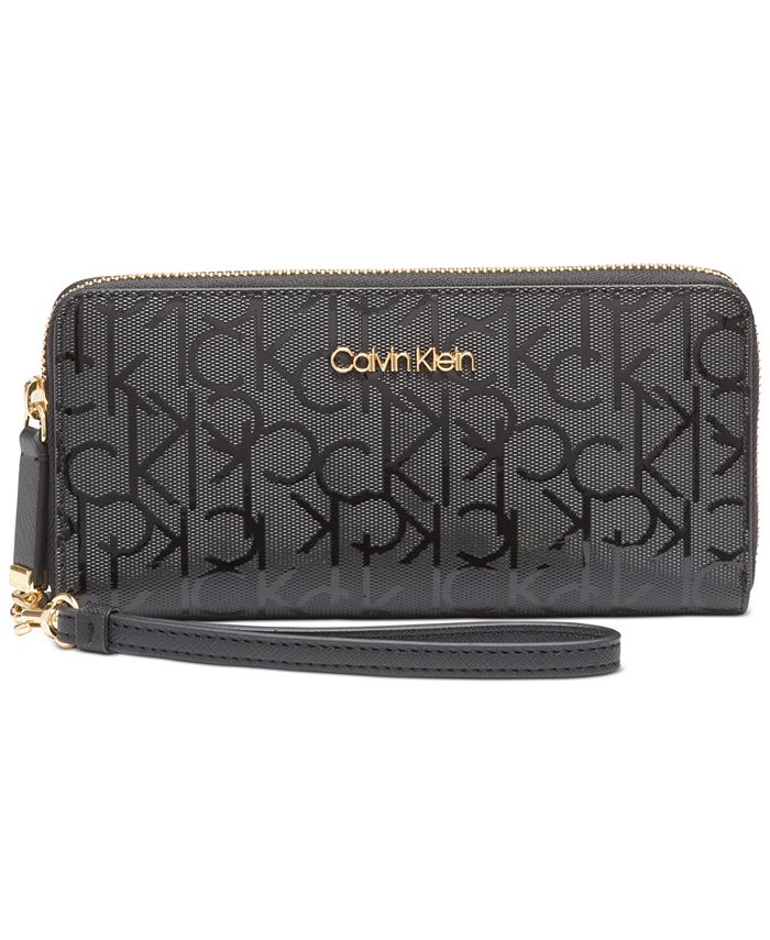 Calvin Klein Signature Zip Around Wallet Macy s
