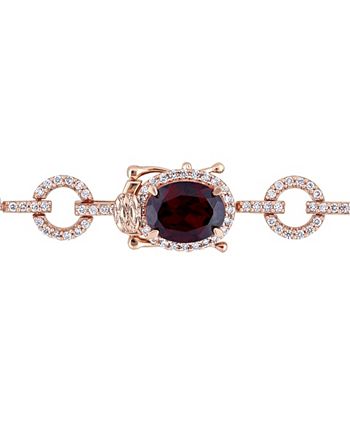 Macy's garnet bracelet sale