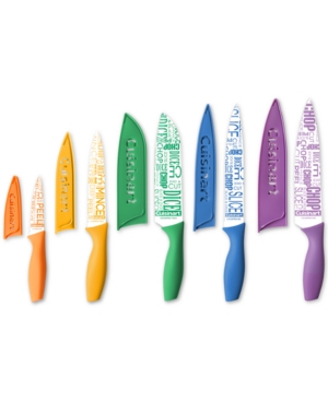 Cuisinart 10 Piece Ceramic-Coated Printed Cutlery Set with Blade Guards