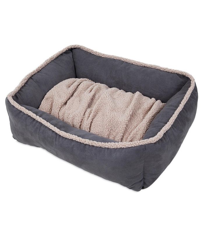 Aspen Pet 30 X 24 Shearling Rectangular Lounger Dog Bed Macy's