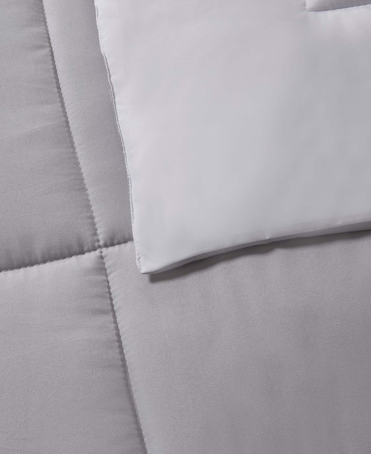 Royal Luxe Reversible Down Alternative Comforter, Full/queen, Exclusively At Macy's In White,platinum