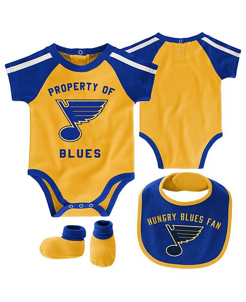 Outerstuff Baby St Louis Blues Hard Play Bib Bootie Set