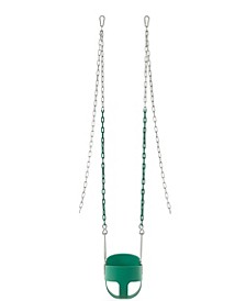 Full Bucket toddler Baby Swing with Vinyl Coated Chain