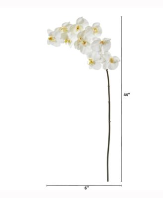 44in. Phalaenopsis Orchid Artificial Flower Set of 6