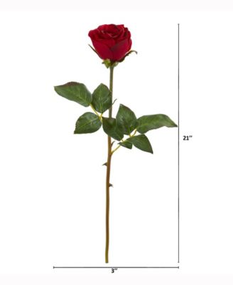20in. Rose Artificial Bud Flower Set of 6