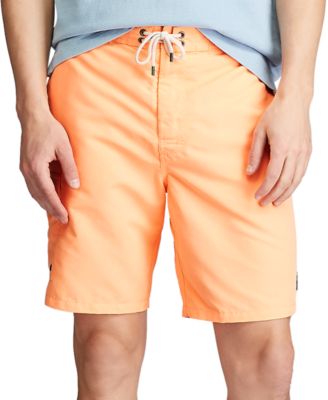 orange ralph lauren swim shorts