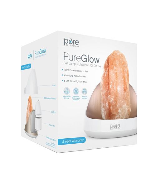 Pure Enrichment PureGlow Crystal Salt Lamp &amp; Diffuser &amp; Reviews