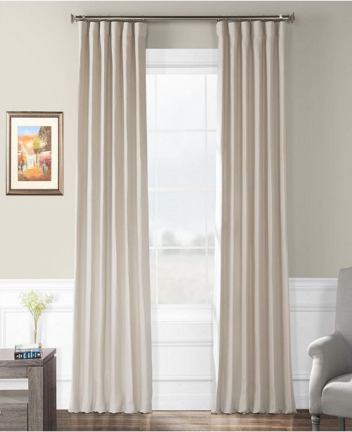 Exclusive Fabrics Furnishings French Linen Curtain Panel