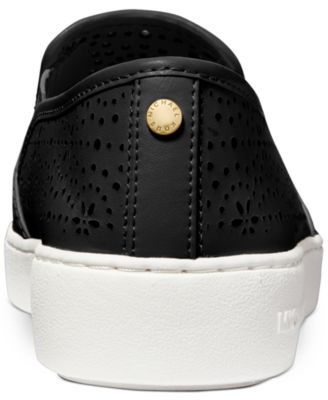 michael kors kane perforated slip on sneakers