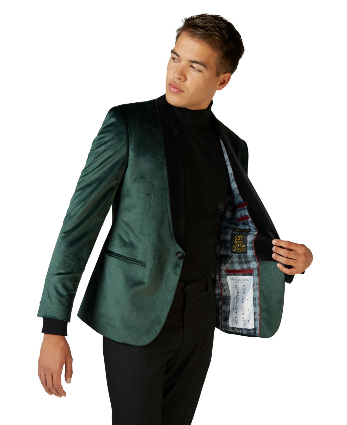 Мужской пиджак OppoSuits Deluxe Dinner Jacket - Tuxedo Suit Blazer, цвет: Зелёный — фото 2