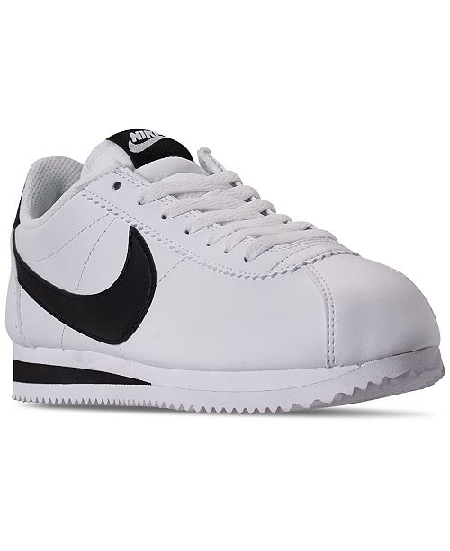 Nike Women S Classic Cortez Leather Casual Sneakers From Finish Line Reviews Finish Line Athletic Sneakers Shoes Macy S