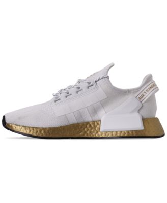 adidas gazelle silver green womens Shop White Womens adidas NMD R1 Lace Up Sneakers – Shoebacca main image 0