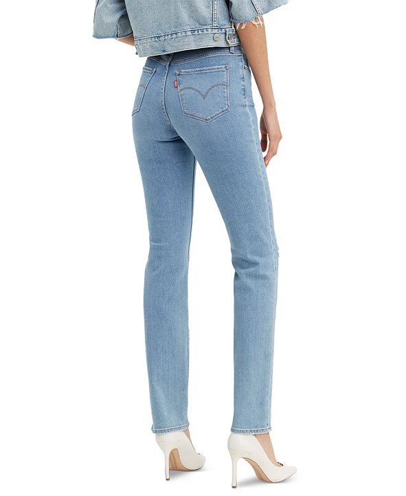 724 high rise straight jeans stellar blue