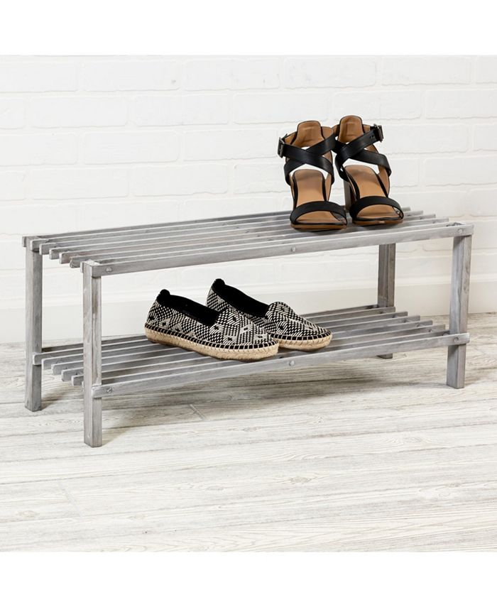 Honey Can Do 2Shelf Shoe Rack, Gray Macy's