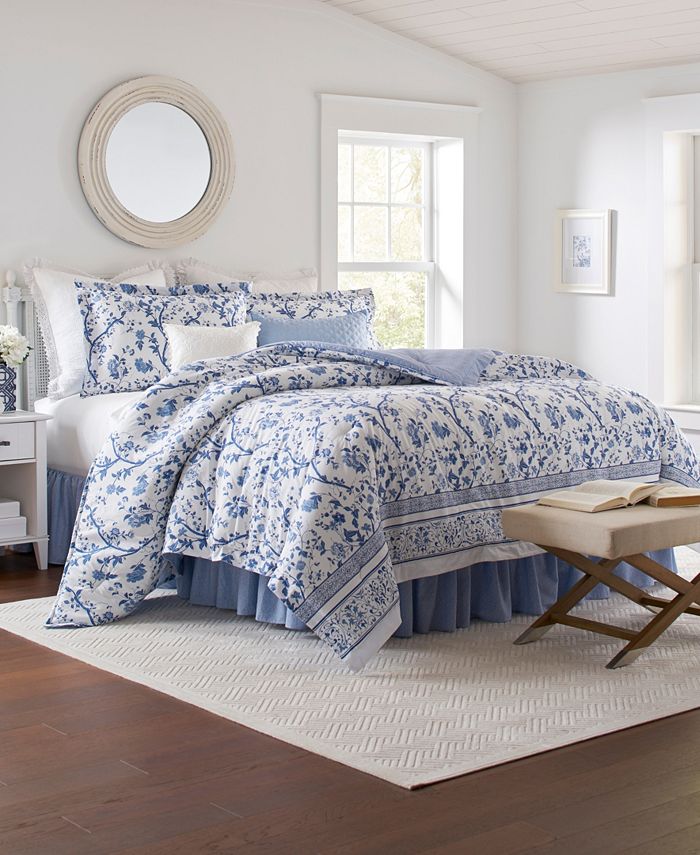 Laura Ashley Veronique Comforter Set, Queen & Reviews Home Macy's