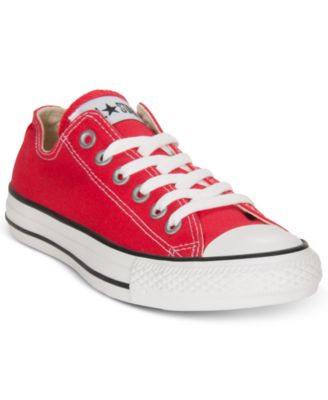 womens red converse low tops