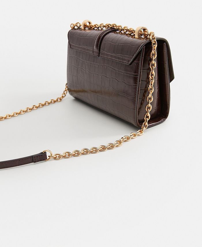 MANGO CrossBody CrocEffect Bag Macy's