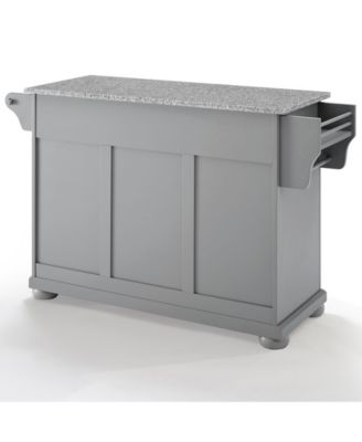 Alexandria Solid Granite Top Kitchen Island