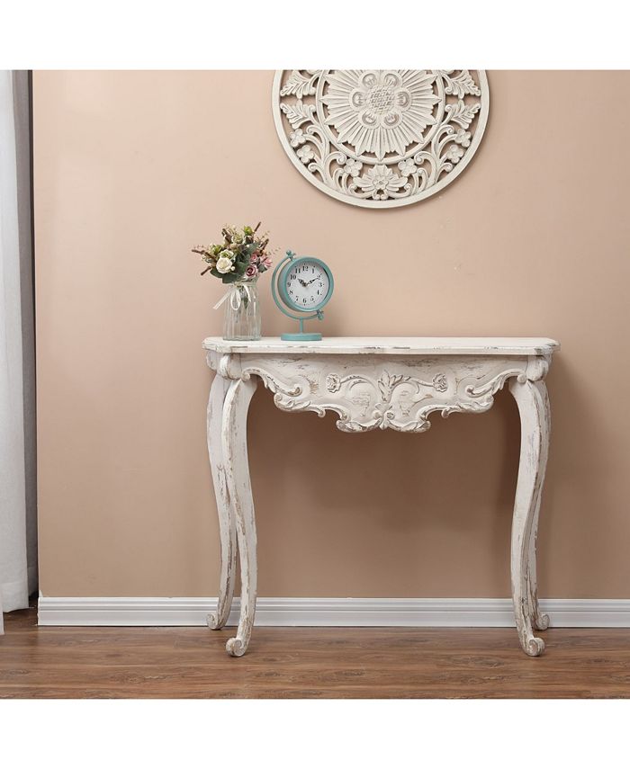 Luxen Home Wood VintageInspired Console And Entry Table Macy's