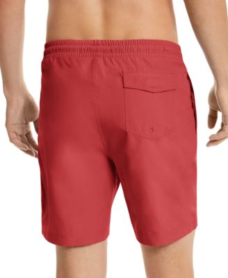 Men's Quick-Dry Performance Solid 7" Swim Trunks, Created for Macy's 
