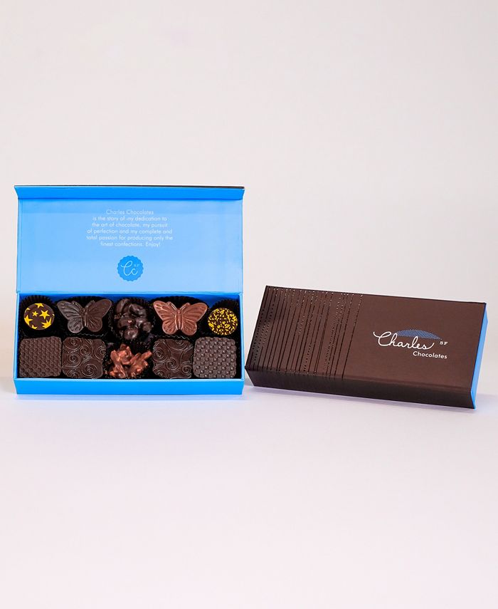 Charles Chocolates - Nuts, Pralines & Caramels Collection, Small Box (10 piece)