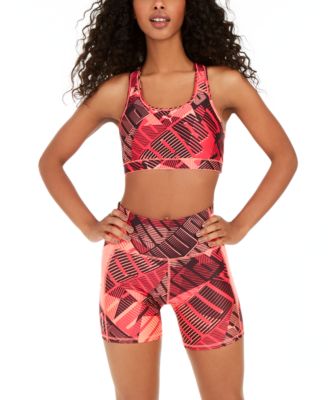 Puma - 4Keeps Logo-Print Racerback Low-Impact Sports Bra