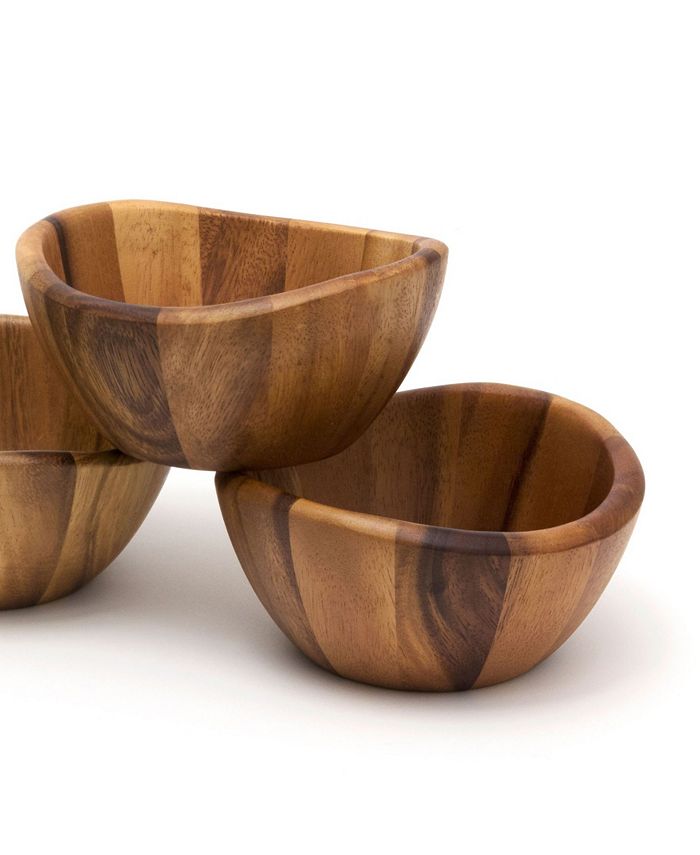 Lipper International Wooden Salad Serveware Bowl, Set of 4 Macy's