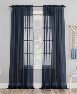 Sheer Voile Rod Pocket Top Curtain Collection