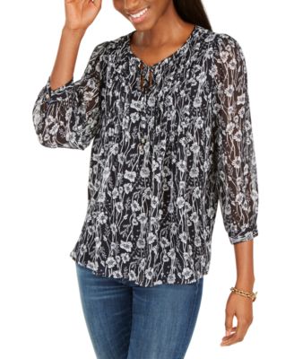 macy's tommy hilfiger women's blouses