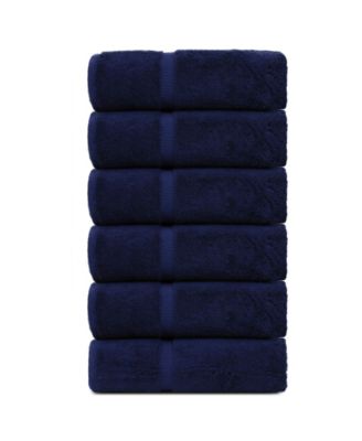Luxury Hotel Spa Towel Turkish Cotton Hand Towels, Set of 6