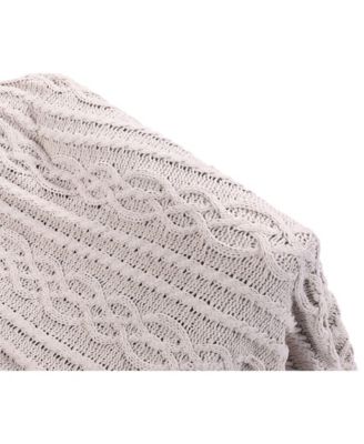 Happycare Textiles Knitted Luxury Chenille Throw, 51" x 67"