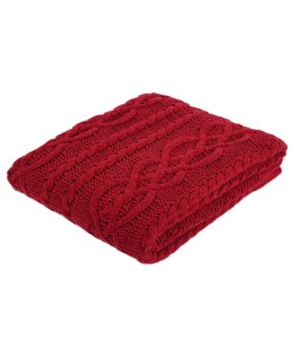 Happycare Textiles Knitted Luxury Chenille Throw, 51" x 67"