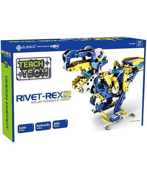 Teach Tech Rivet Rex 12 Hydro Mechanical Solar Robot Kit Stem Educational Toys Reviews Home Macy S