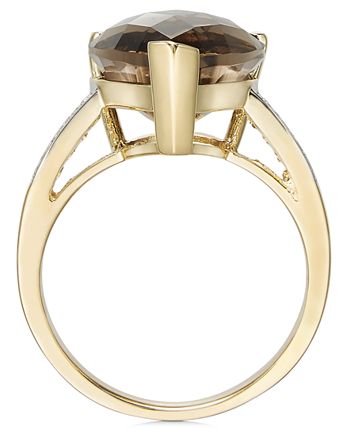 Macy's smoky quartz discount ring