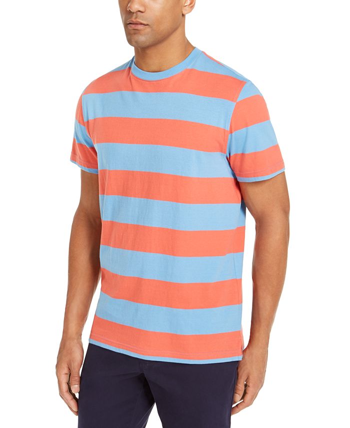 Club Room Men's Two-Tone Stripe T-Shirt, Created for Macy's & Reviews ...