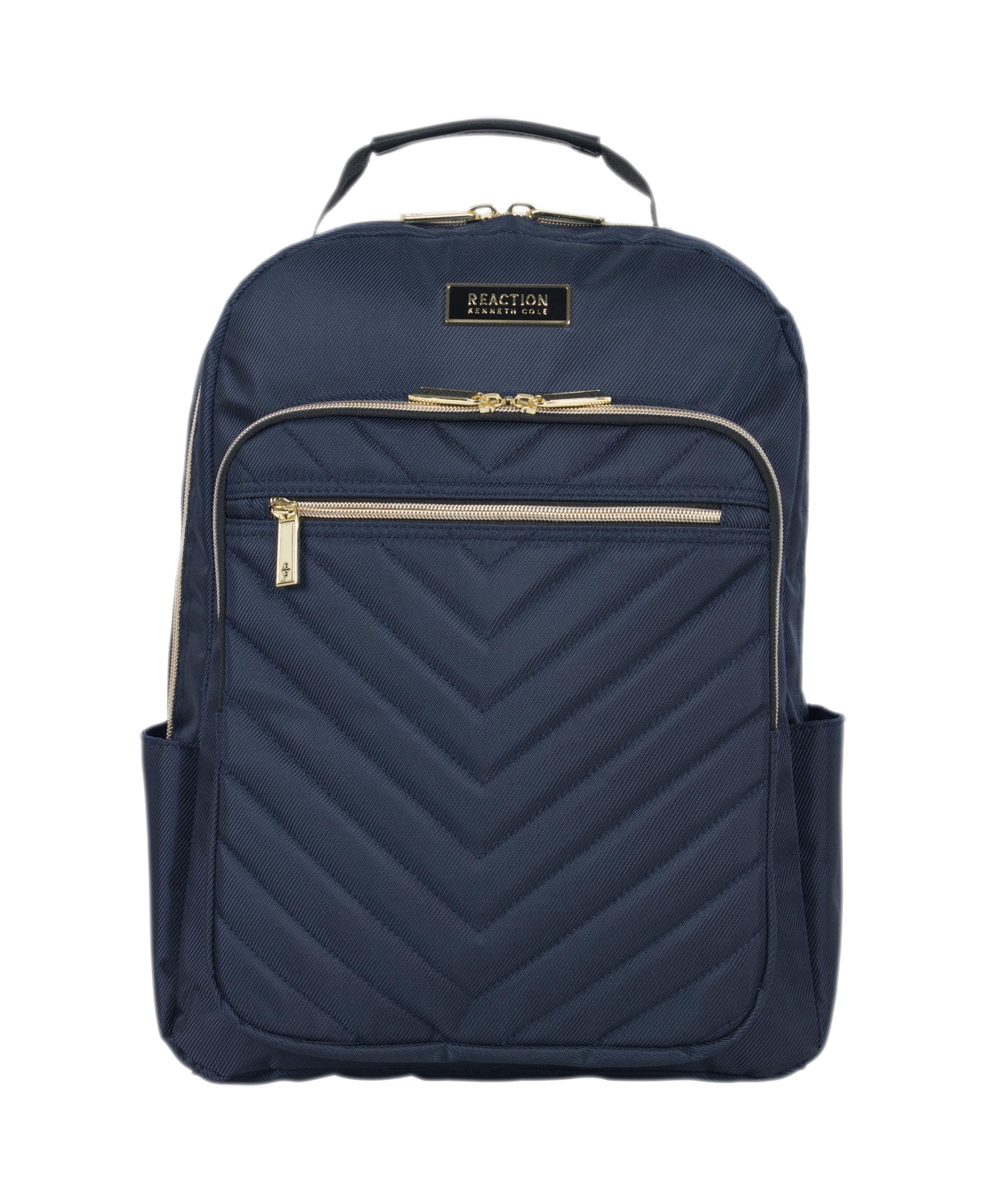 Chelsea Women's Chevron Quilted 15-Inch Laptop & Tablet Fashion Travel Backpack - Navy