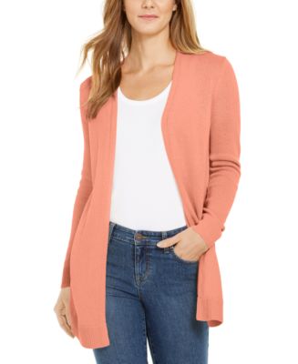 Charter Club Petite Open-Front Cardigan, Created for Macy's & Reviews ...