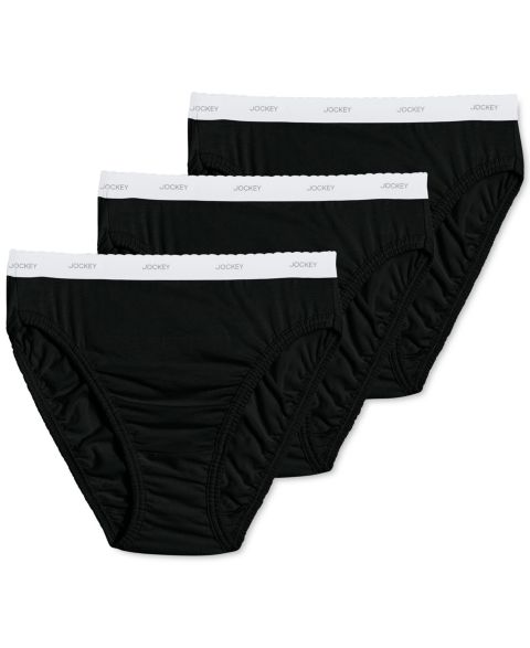 Трусы Classics French Sizes, 3 шт. — Jockey, цвет: Чёрный